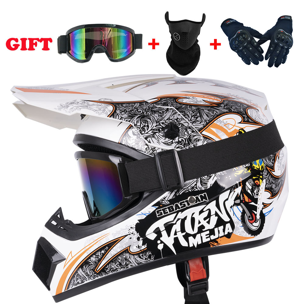 Mountain Biking Helmet Kids - Casco da Moto per Ragazzi, Bambini,