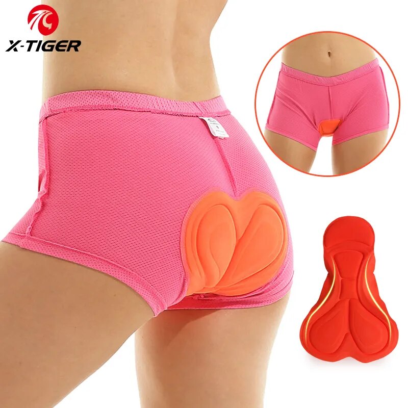 Mountain Biking Underwear - X-TIGER ciclismo intimo 3D imbottito antiurto