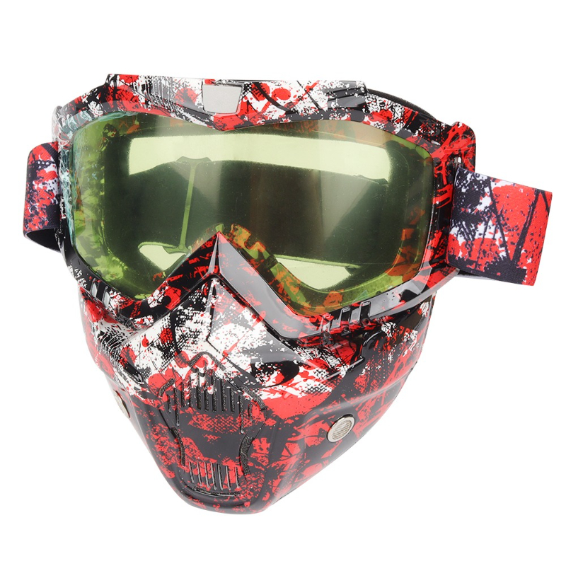 Mountain Biking Helmet Full Face - Occhiali da moto, maschere, protezione integrale