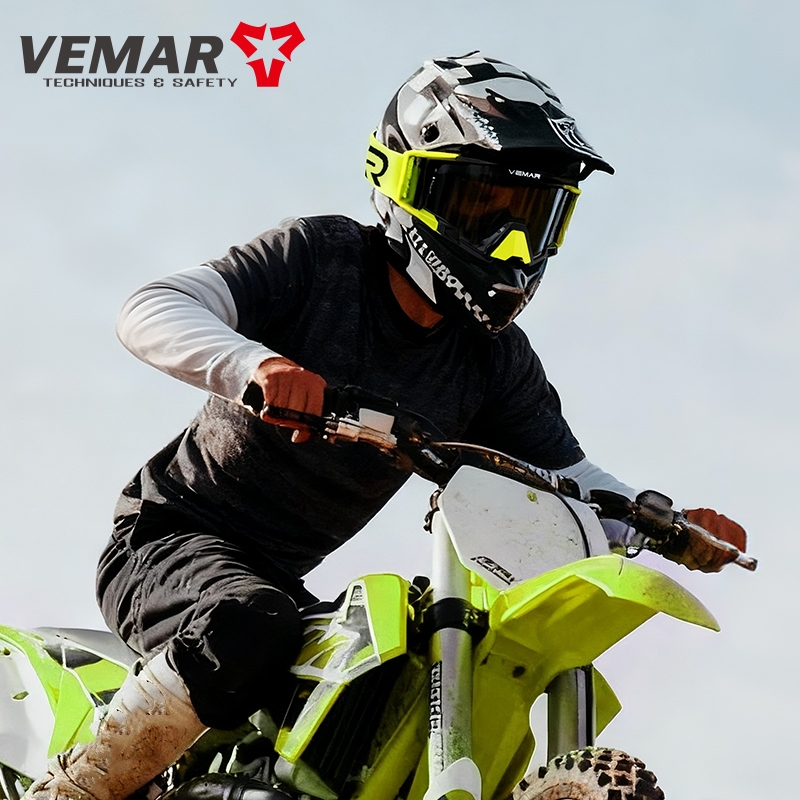 Mountain Biking Helmet Full Face - VEMAR Uomo Donna Occhiali da moto