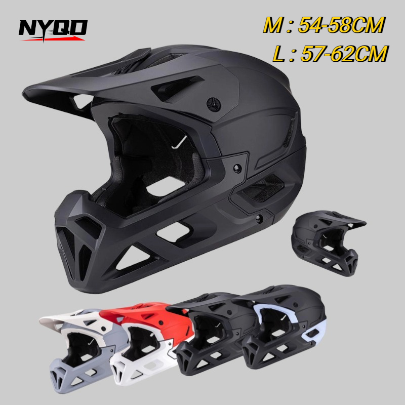 Mountain Biking Helmet Full Face - Casco da Downhill MTB per Adulti,
