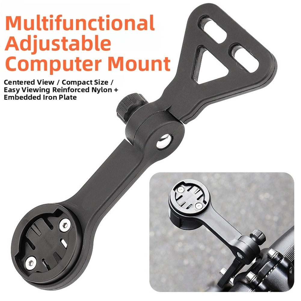 Mountain Biking Lights - Supporto regolabile nero per computer da