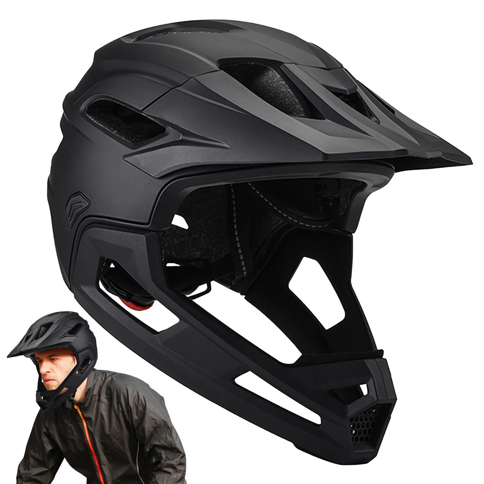 Mountain Biking Helmet Full Face - Casco Multi-Sport per Adulti, Casco Integrale