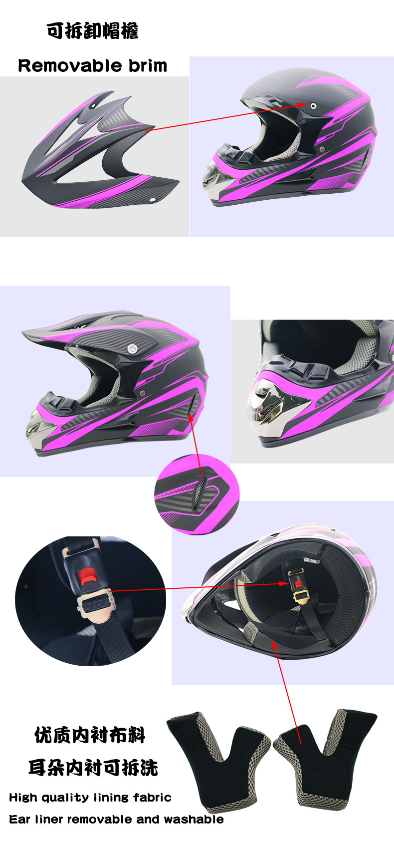 2019 nuovo casco da moto ribal - Mountain Biking Helmet Full Face recensione e prezzo