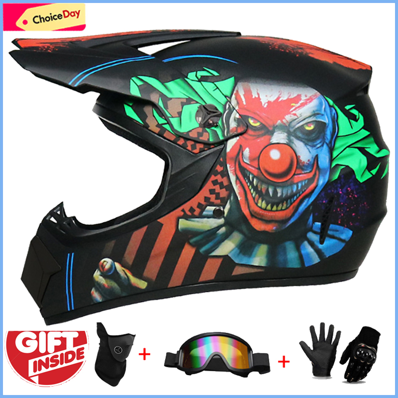 Set di 3 Caschi Integrali per  - Mountain Biking Helmet Full Face recensione e prezzo